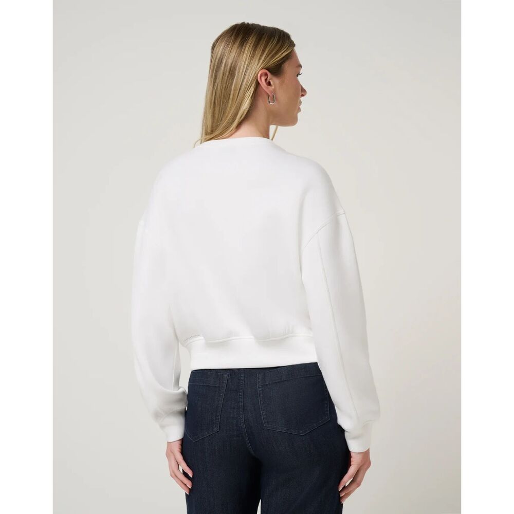 TravisMathew Women's Cloudscape Golf Pullover - Color: Pear Sorbet - Picture 3 of 4